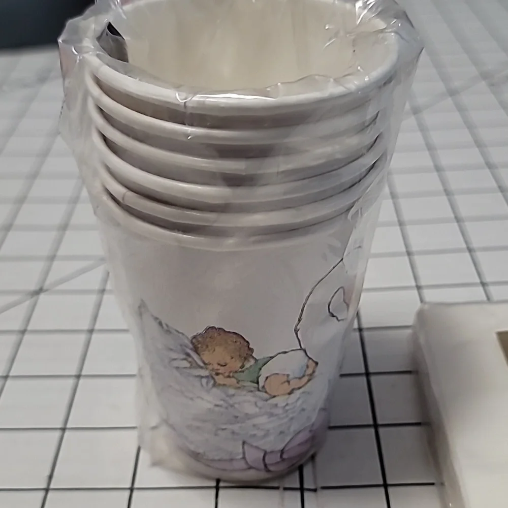 Vintage American‎ Greetings Beverage Napkins and 9 oz Cups,  NIP